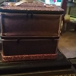 Bling pink glitter Makeup Bag